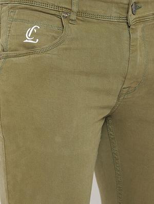 green plain denim jeans - 16941116 - Standard Image - 5