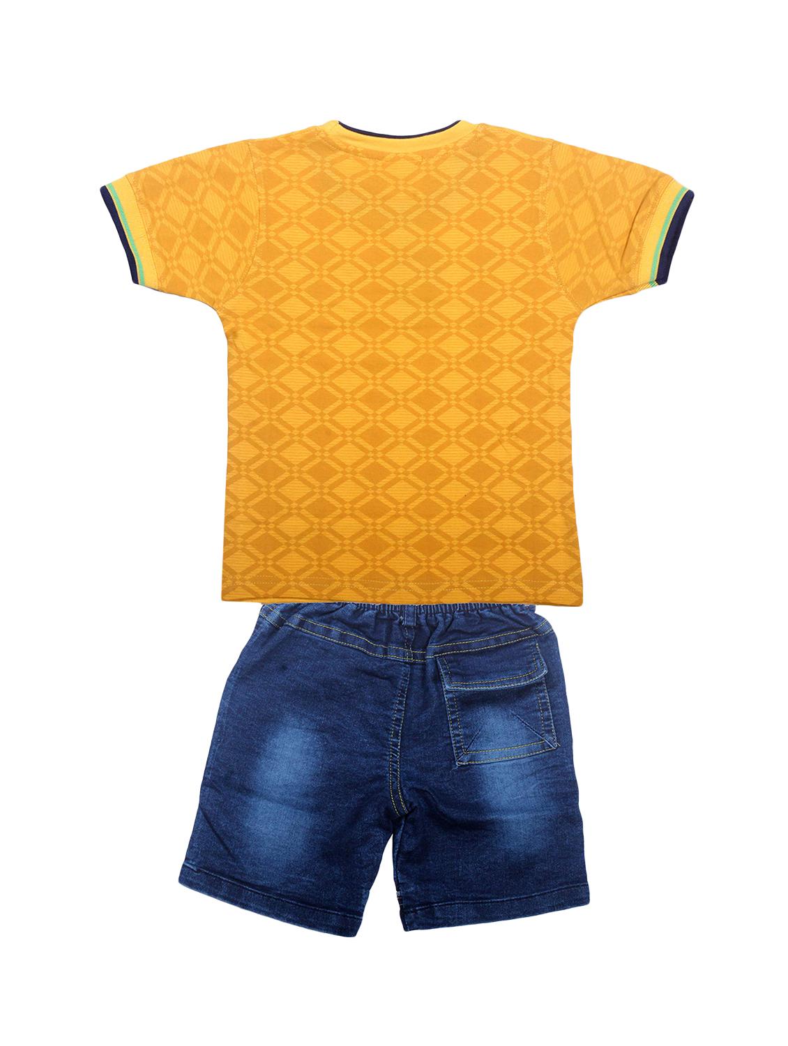 yellow cotton dungarees twin sets - 16942222 - Zoom Image - 2