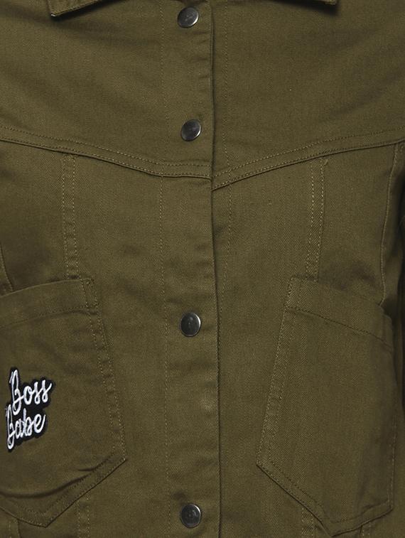 quirky patch denim jacket - 16943317 - Zoom Image - 5