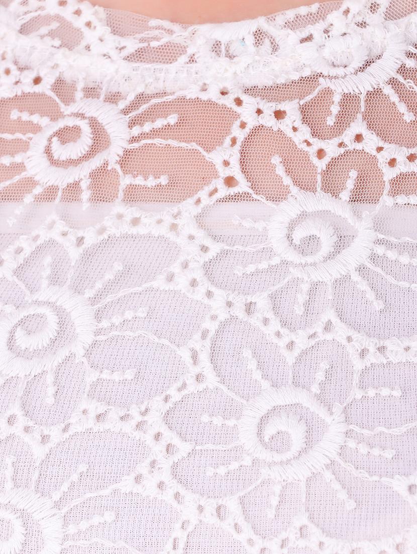 floral laced long top - 16943982 - Zoom Image - 5