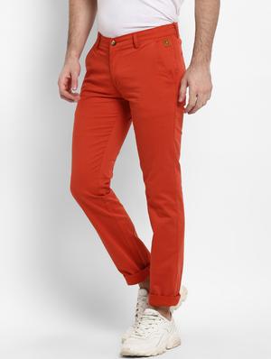 red solid chinos - 16946085 - Standard Image - 2
