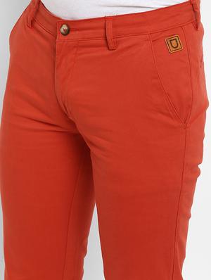 red solid chinos - 16946085 - Standard Image - 5