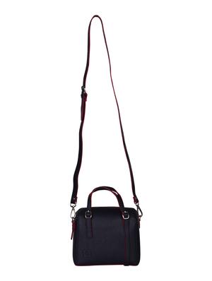 blue leatherette (pu) messenger sling bag - 16946567 - Standard Image - 5