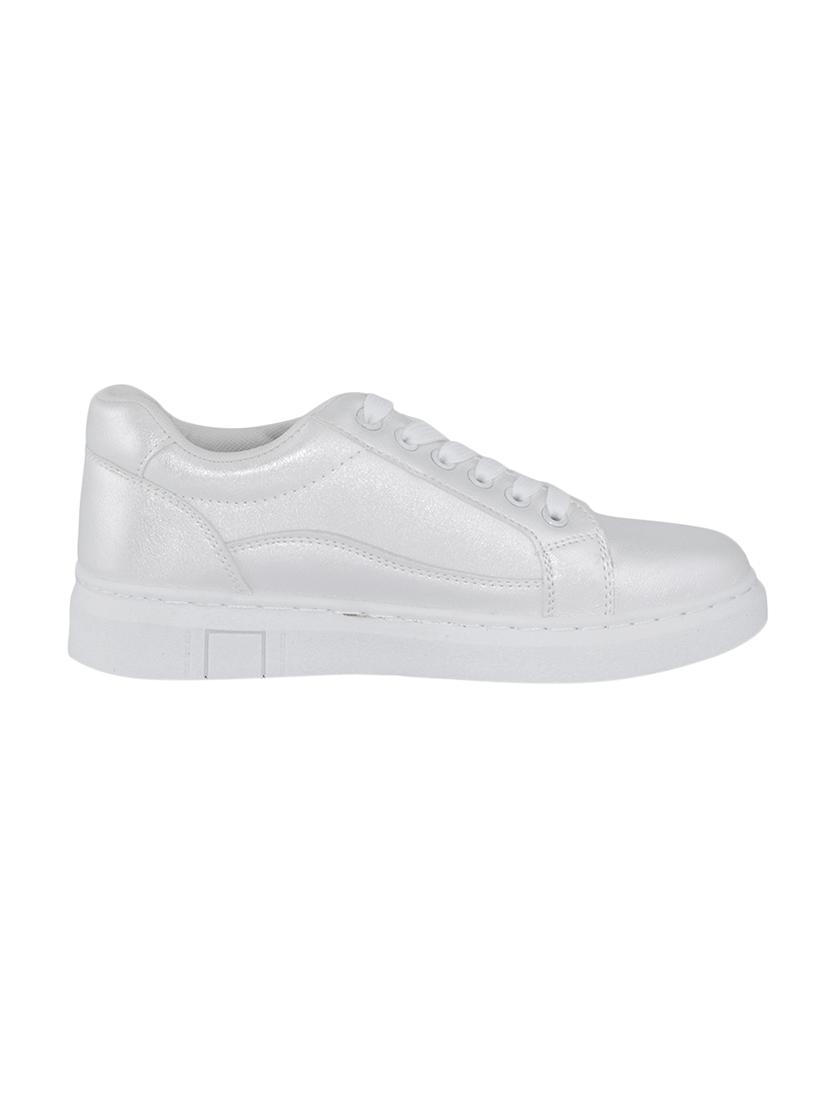 white lace up sneakers - 16947227 - Zoom Image - 2