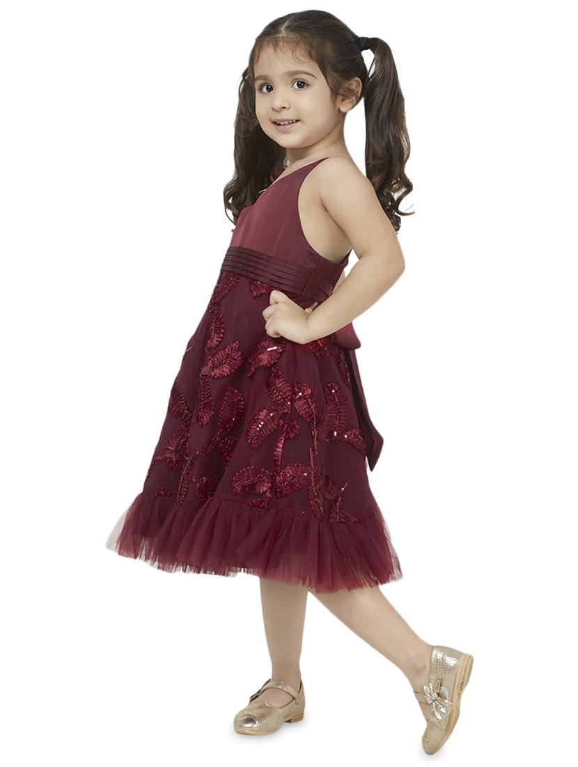 red polyester frock - 16947345 - Zoom Image - 2