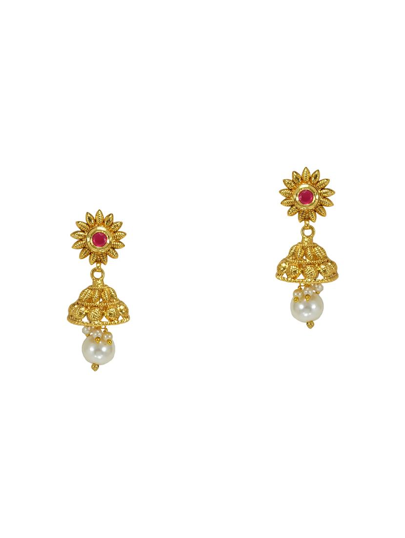 gold metal short necklace - 16947467 - Zoom Image - 2
