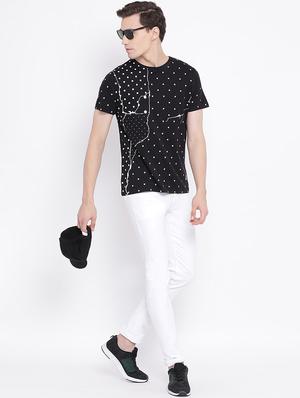 monochrome polka dot print t-shirt - 16947866 - Standard Image - 5