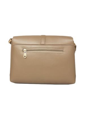 gold leatherette (pu) sling bag - 16949589 - Standard Image - 2