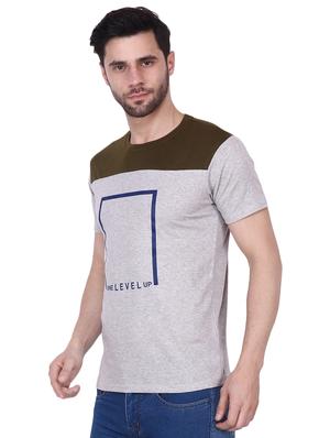 grey printed cut & sew t-shirt - 16949689 - Standard Image - 2