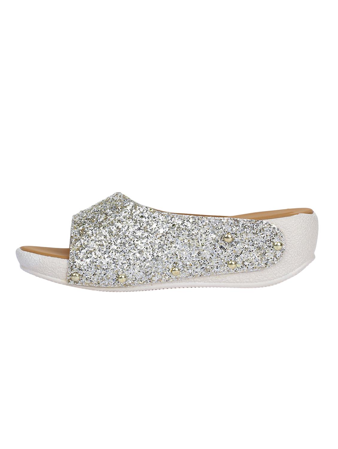 silver slip on wedges - 16951728 - Zoom Image - 2