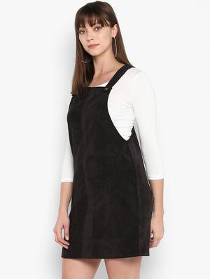 slit pockets pinafore dress - 16952698 - Standard Image - 2