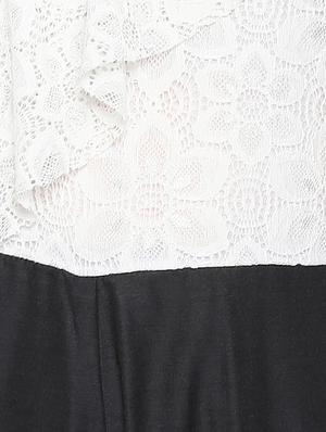 ruffle detail laced full leg jumpsuit - 16952703 - Standard Image - 5