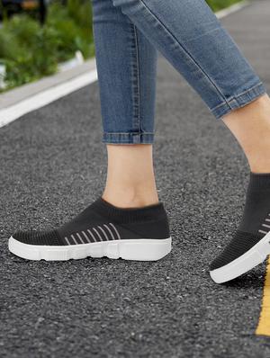 grey slip on sport shoes - 16952771 - Standard Image - 2