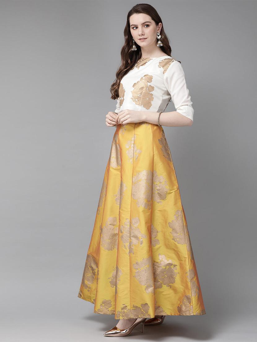 foil print panelled lehenga - 16953121 - Zoom Image - 2