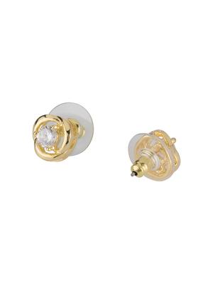 gold brass studs earring - 16955344 - Standard Image - 2