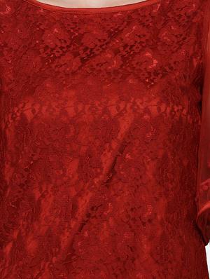 flutter sleeves laced top - 16958173 - Standard Image - 5
