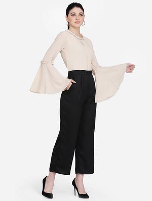 bell sleeves color block jumpsuit - 16958276 - Standard Image - 2