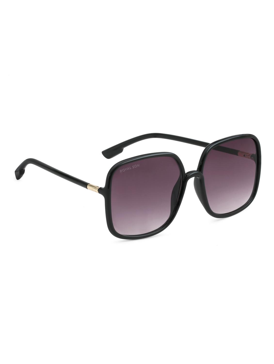 royal son over sized uv protected women sunglasses - black - 16960371 - Zoom Image - 2