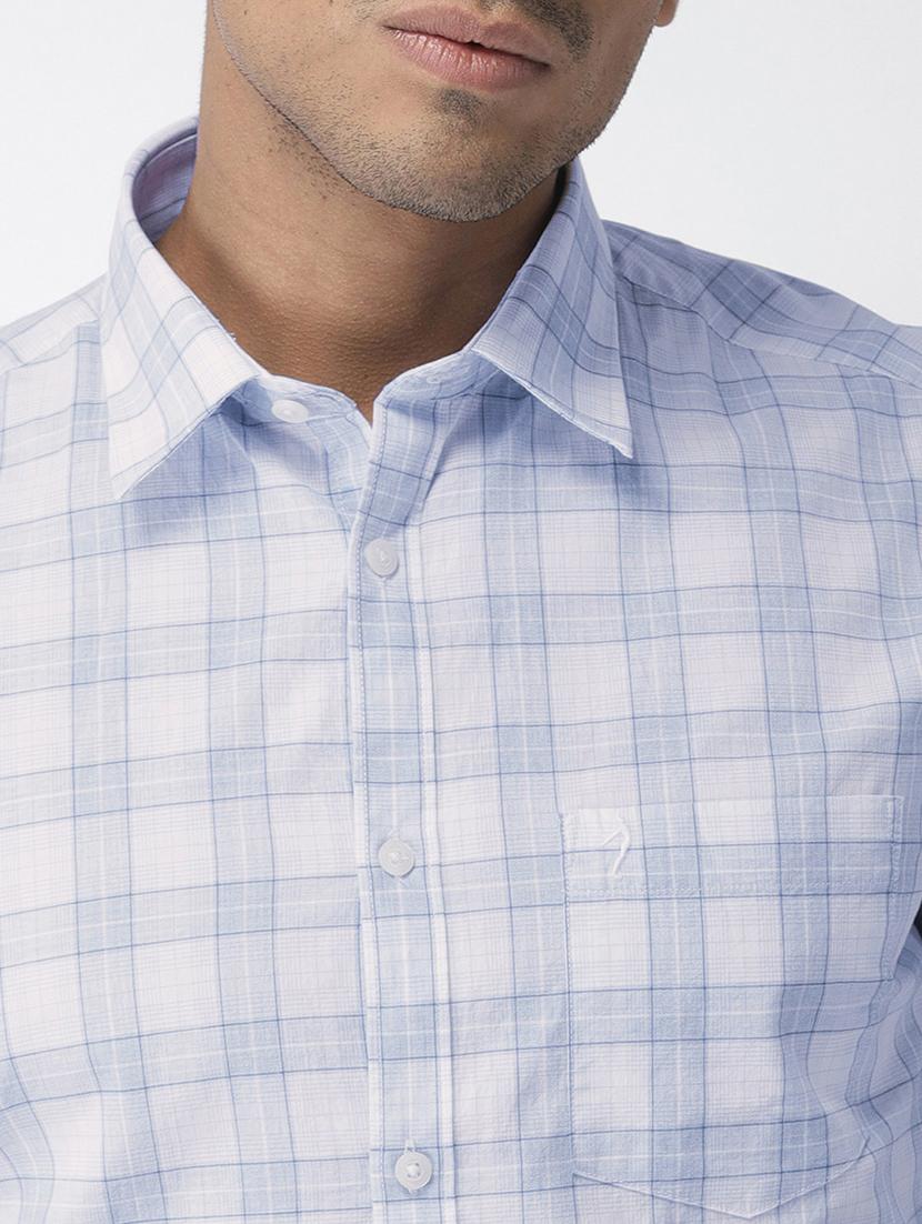 blue checkered casual shirt - 16962620 - Zoom Image - 5