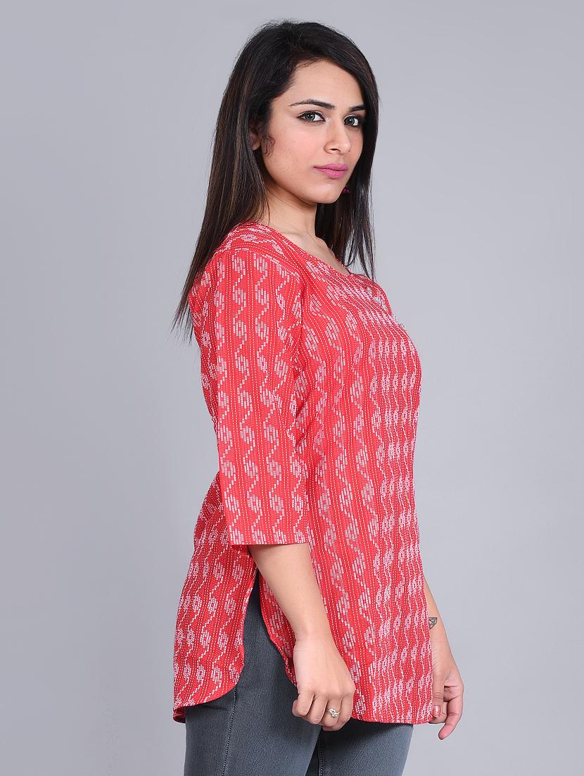 printed straight kurti - 16963492 - Zoom Image - 2