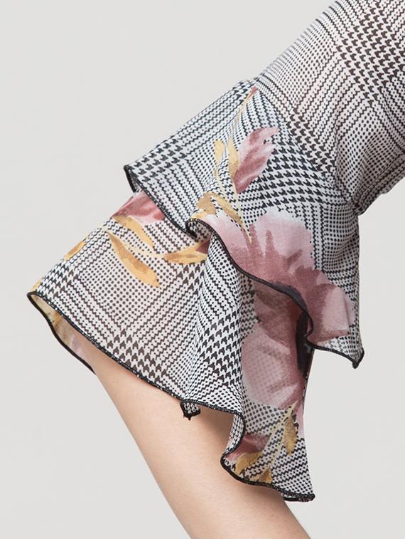 boat neck checkered top - 16969861 - Zoom Image - 5
