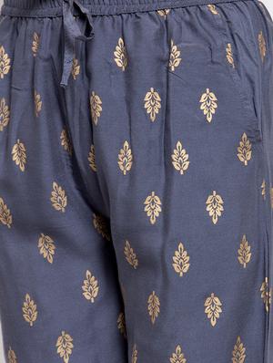 grey viscose straight palazzo - 16970338 - Standard Image - 5