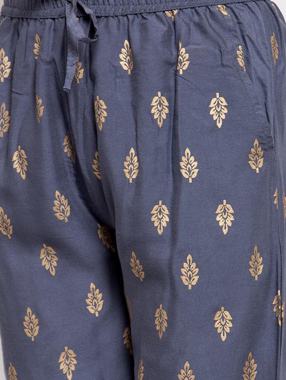 grey viscose straight palazzo - 16970338 - Zoom Image - 5