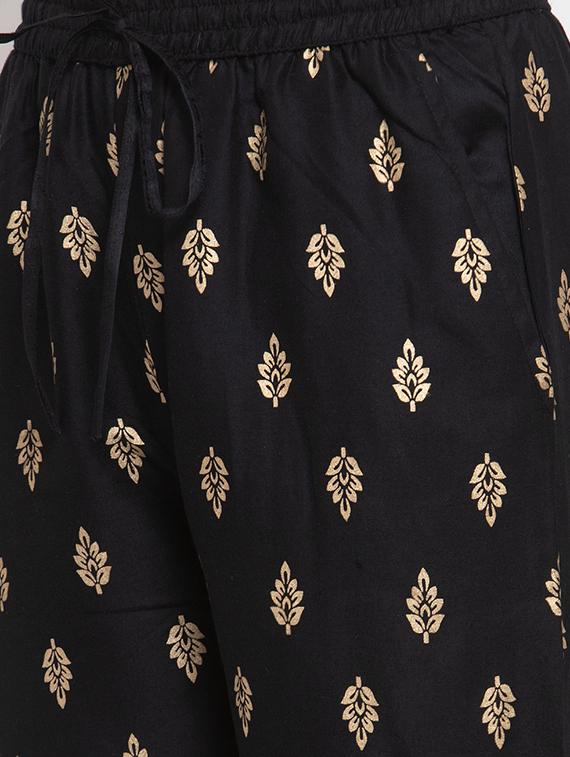 black viscose straight palazzo - 16970340 - Zoom Image - 5