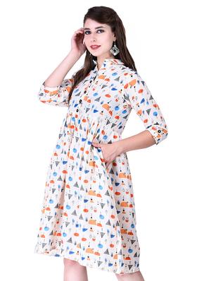 gathered detail quirky fit & flare dress - 16970452 - Standard Image - 2