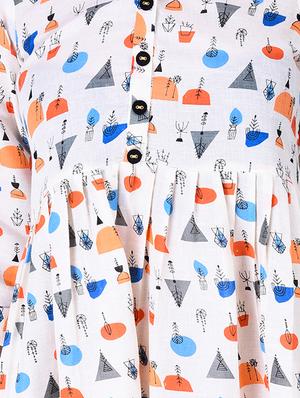 gathered detail quirky fit & flare dress - 16970452 - Standard Image - 5