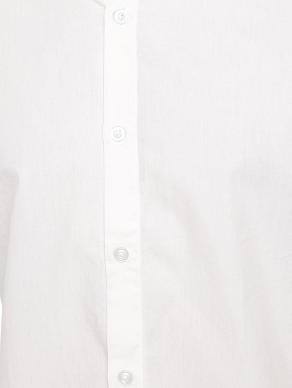 white solid casual shirt - 16970512 - Zoom Image - 5