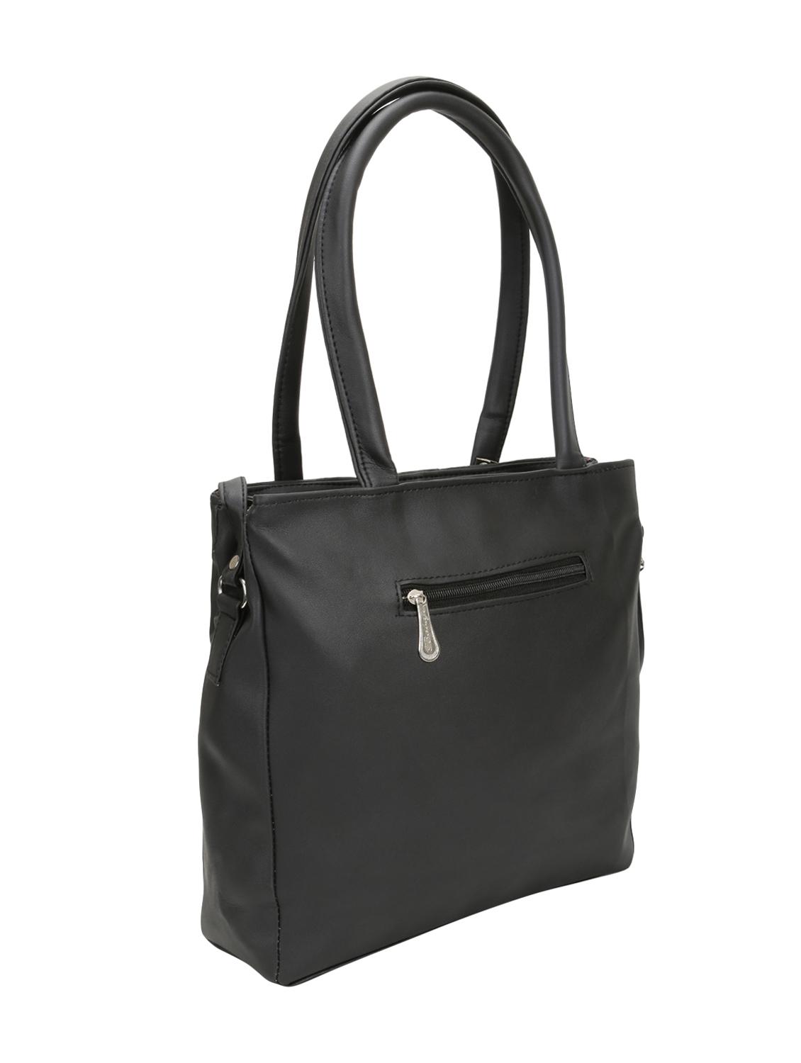 black leatherette (pu) handbag - 16970901 - Zoom Image - 2