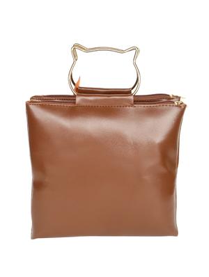 brown leatherette (pu) sling bag - 16970903 - Standard Image - 2