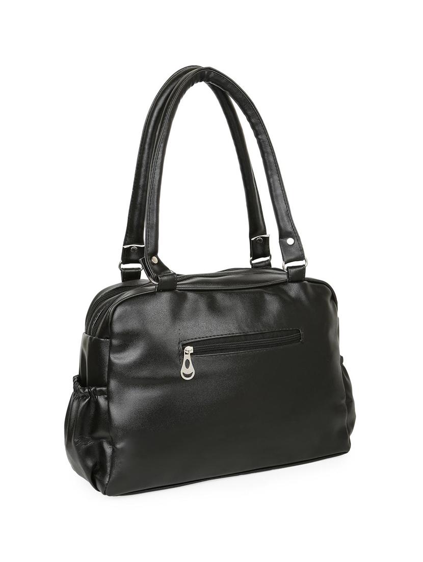black leatherette (pu) regular handbag - 16970955 - Zoom Image - 2