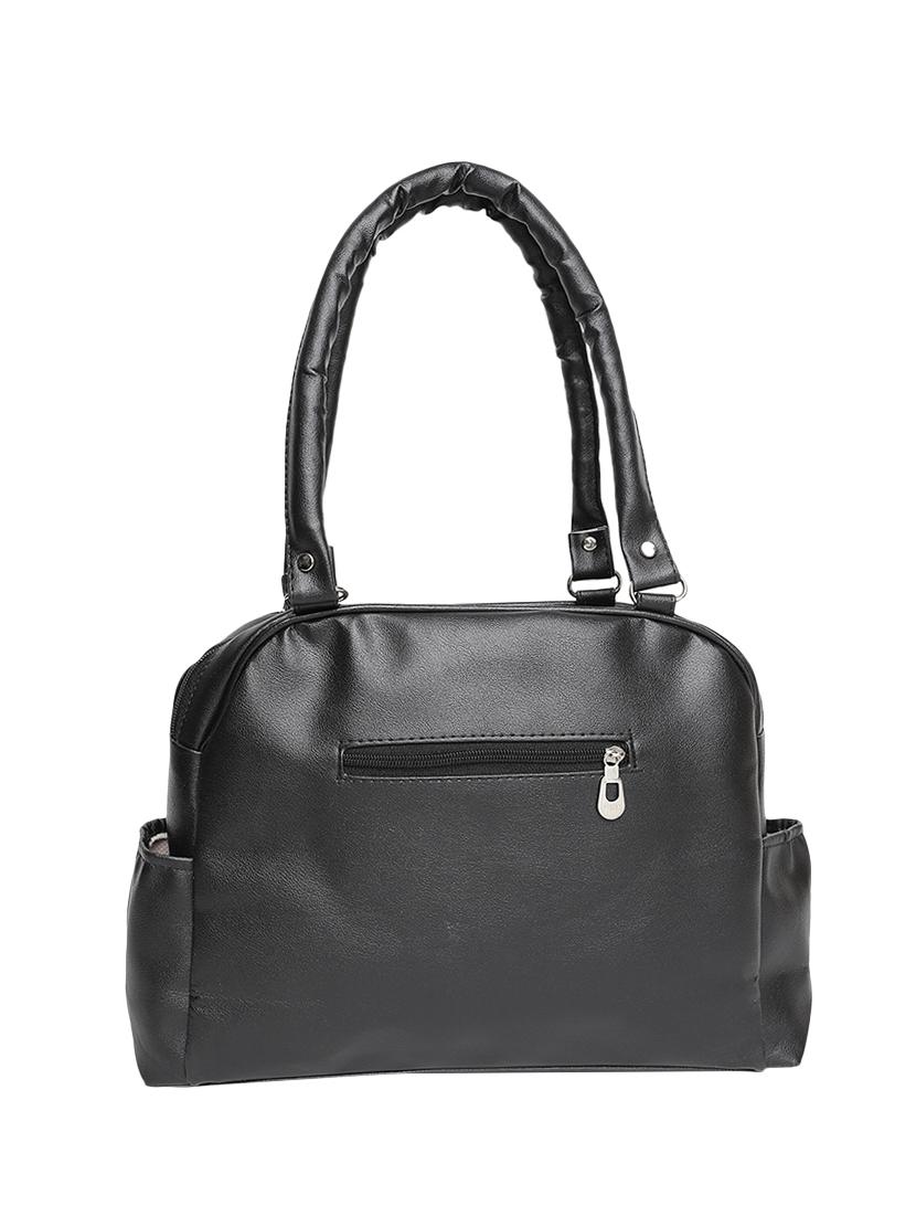 black leatherette (pu) handbag - 16970972 - Zoom Image - 2