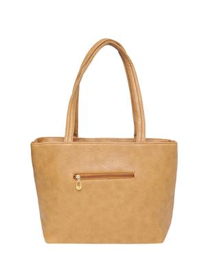 beige leatherette (pu) handbag - 16970991 - Standard Image - 2