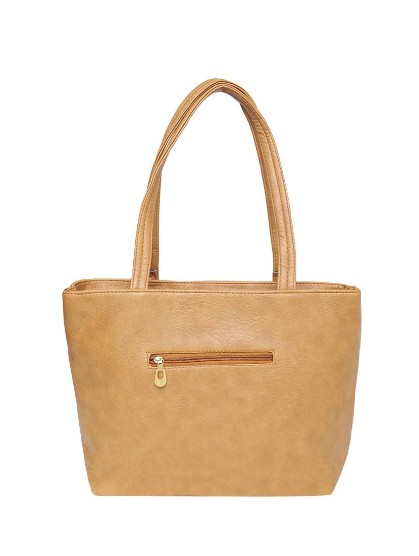 beige leatherette (pu) handbag - 16970991 - Zoom Image - 2