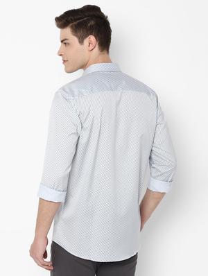 grey printed casual shirt - 16971458 - Standard Image - 2