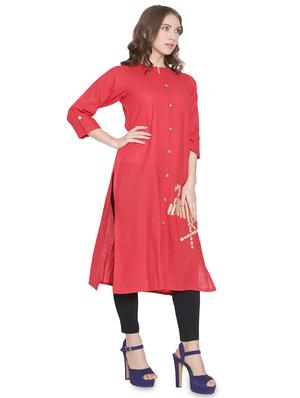 embroidered straight kurta - 16972379 - Standard Image - 2