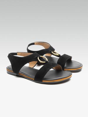 black back strap sandals - 16973238 - Standard Image - 2