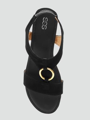 black back strap sandals - 16973238 - Standard Image - 5