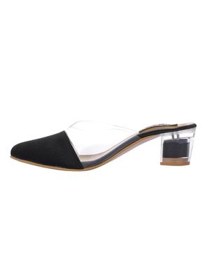 black suede slip on sandals - 16973752 - Standard Image - 2