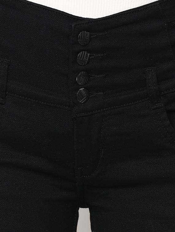 lace up detail ankle length jeans - 16973900 - Zoom Image - 5