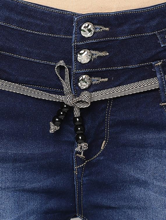 mid rise distressed jeans - 16973910 - Zoom Image - 5