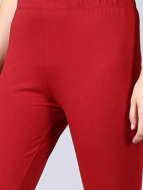 red cotton leggings - 16974096 - Zoom Image - 5