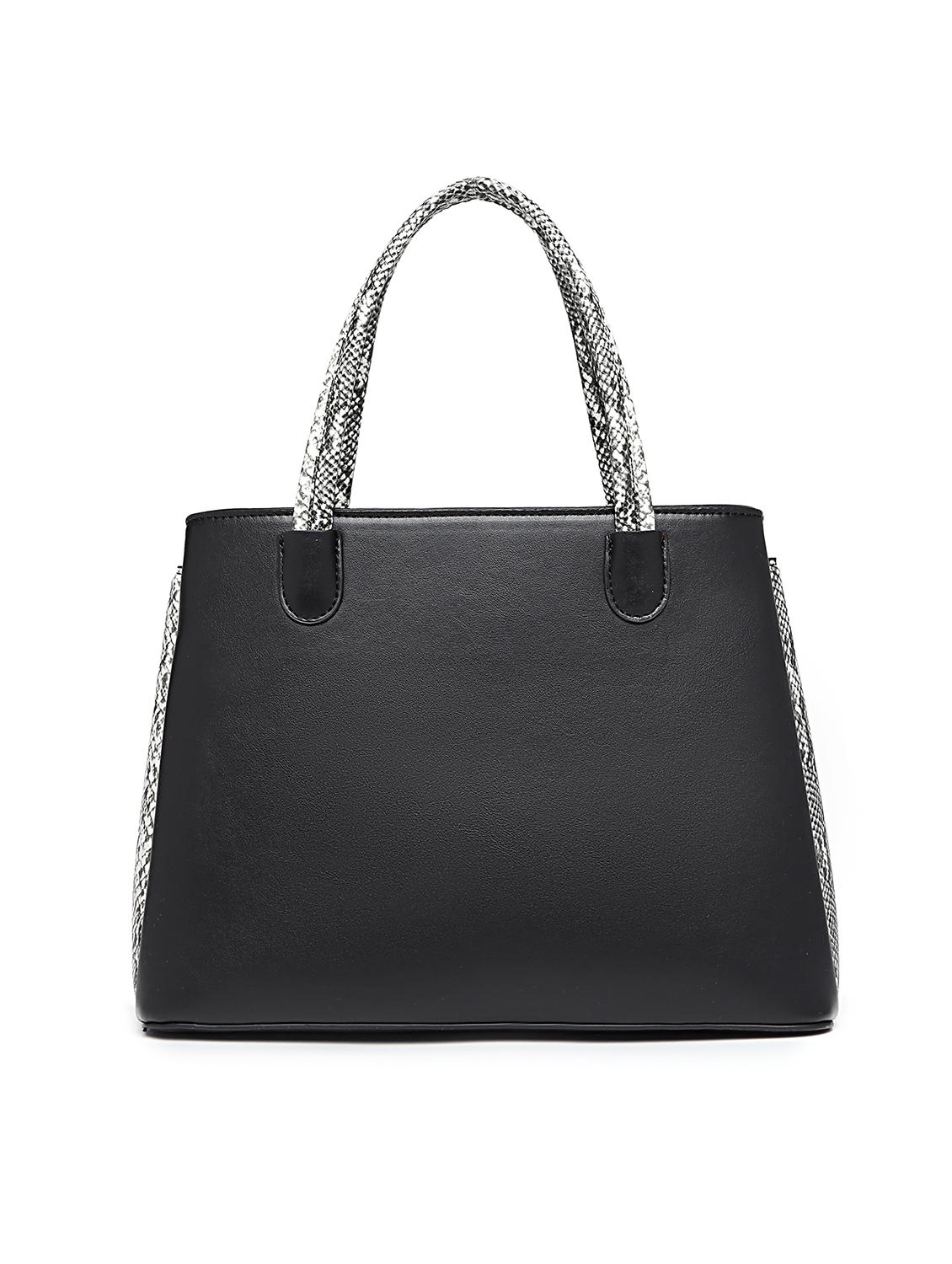 black leatherette (pu) regular handbag - 16975259 - Zoom Image - 2