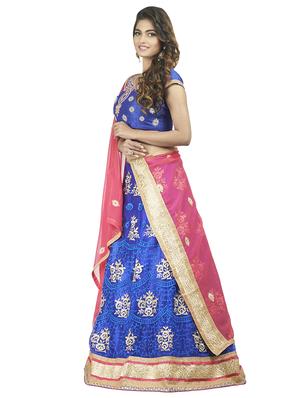 embroidered panelled lehenga - 16975737 - Standard Image - 2