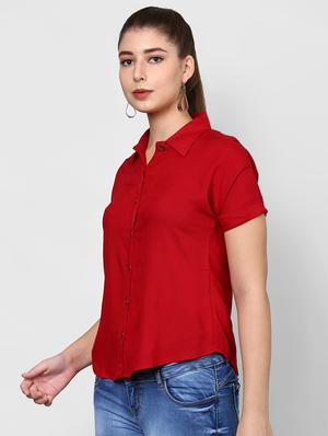 short sleeved solid shirt - 16975966 - Standard Image - 2