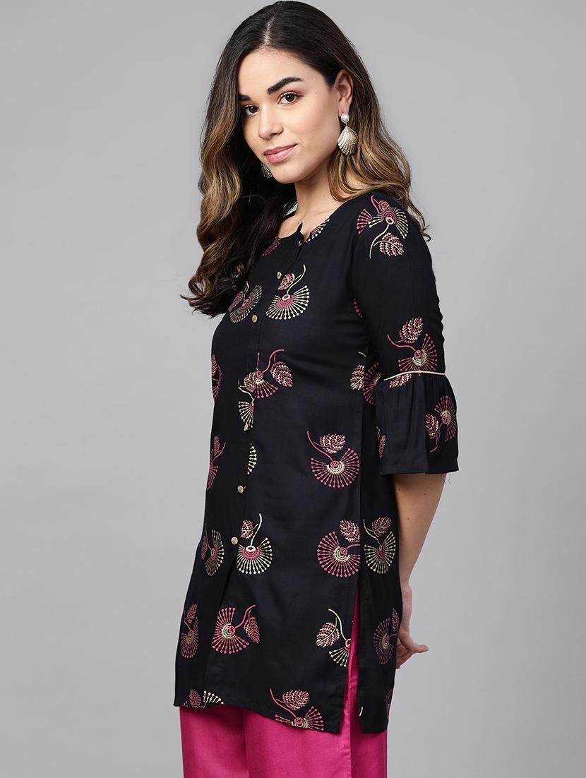 printed straight kurti - 16978283 - Zoom Image - 2