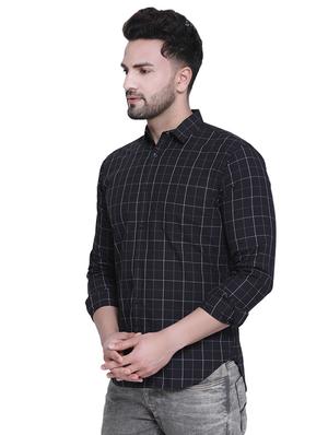 black checkered casual shirt - 16979332 - Standard Image - 2